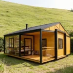 Hot Sale Mobile Tiny Home Forest Cabin Warehouse Barn Prefab House Expandable Steel Container House Sunroom Garden Rooms