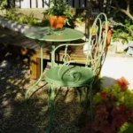 French Wrought Iron Garden Furniture Sets Home Outdoor Furniture Set Minimalist Pastoral Style Balcony Terrace Patio Furniture