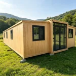 Customized Expandable Foldable House Rock Wool Sandwich Panel Cold Resistant Steel Frame Winter Warm Residential Cabin