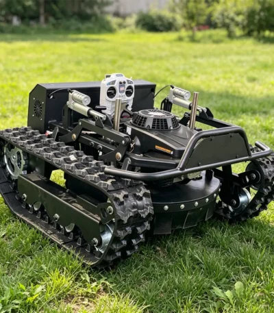 Customized remote-controlled lawn mower,small multifunctional four stroke crawler lawn mower,garden farm lawn mower 1