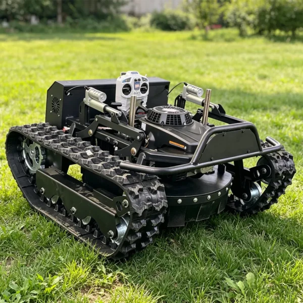 Customized remote-controlled lawn mower,small multifunctional four stroke crawler lawn mower,garden farm lawn mower 1