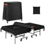 Waterproof Zippered Table Tennis Cover, 420D Fabric, Windproof, UV-Resistant, Dustproof, 173×77 cm, Suitable for Indoor and Outd