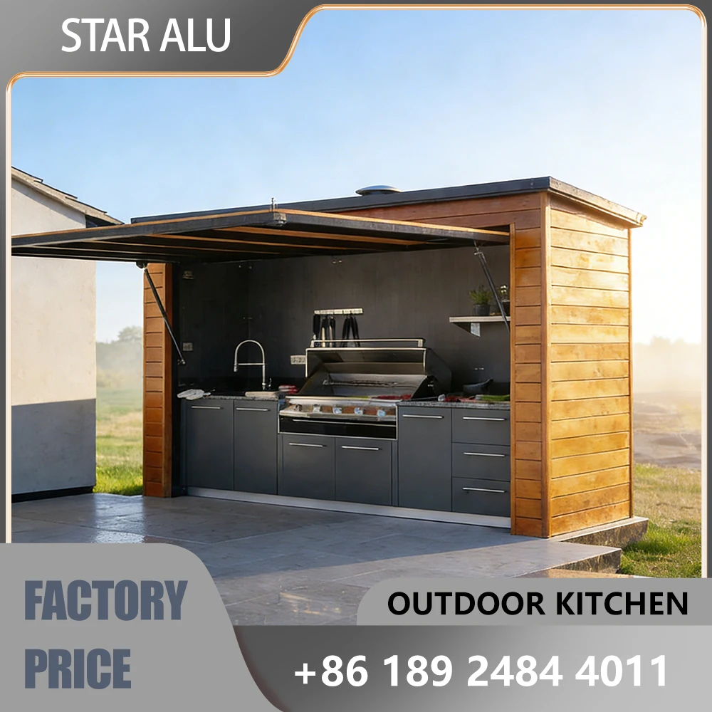 Patio Party Essential: Stainless Steel Cabinet Gas Grill, Outdoor Kitchen Set, Remote Control Patio Party Essential: Stainless Steel Cabinet Gas Grill, Outdoor Kitchen Set, Remote Control