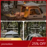 HXL automatic quick-opening hexagonal tent outdoor portable folding camping equipment full set