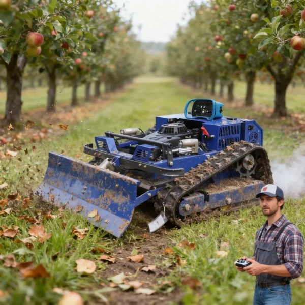 Customized Agricultural Remote Control Smart Robot Lawn Mower 4-Stroke Engine 2-in-1 Snow Pushing & Weeding 1