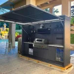 Customized Modular Outdoor Kitchen Island Premium Modular 304 Stainless Steel Outdoor Kitchen Cabinets Anti-Rust Cabinets