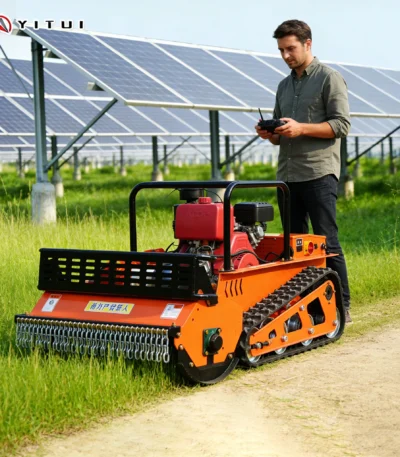 2026 Hot Sale Customized Diesel Fuel Crawler Grass Cutter Remote Control Lawn Mower Robotic Lawn Mowe Ce/Iso Certified Sale 1