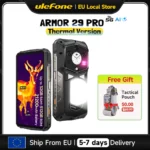 Ulefone Armor 29 Pro Thermal Version 5G AI Rugged Smartphone Android 15 6.67″ 120Hz 512GB ROM 21200mAh 120W Flash Charging NFC