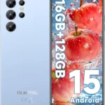 OUKITEL C1 Android 15 Cell Phone Unlocked 2025-16GB+128GB(TF 1TB), 6.52” Waterdrop Screen, 5150mAh Battery Smartphone, 13MP Cam