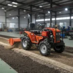 Mini Compact Backyard Farm Tractor Compact PTO Shaft, Supports Small Implements Attachments for Household Vegetable Garden & Min