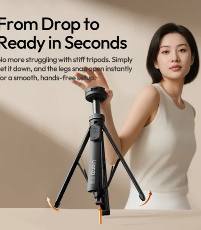 Ulanzi MT85 Automatic Phone Tripod Magsafe Dual-Side Magnet with 10m Wireless Control for Outdoor Travel Selfie Stick Livestream 1