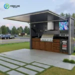 Stainless Steel Outdoor Kitchen Cabinet Modern Design Complete BBQ Grill Set Durable for Patio Garden Custom