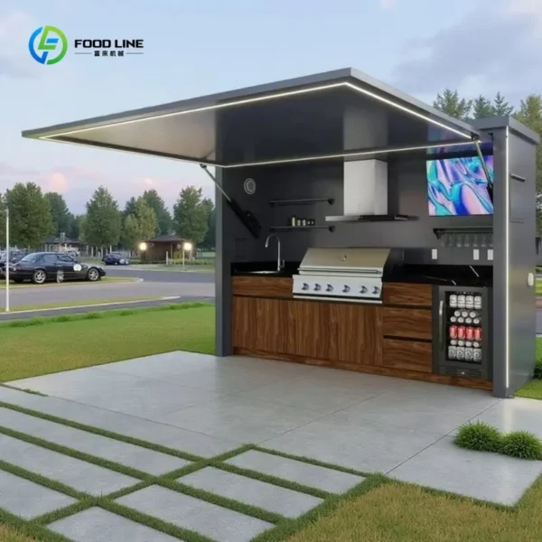 Stainless Steel Outdoor Kitchen Cabinet Modern Design Complete BBQ Grill Set Durable for Patio Garden Custom