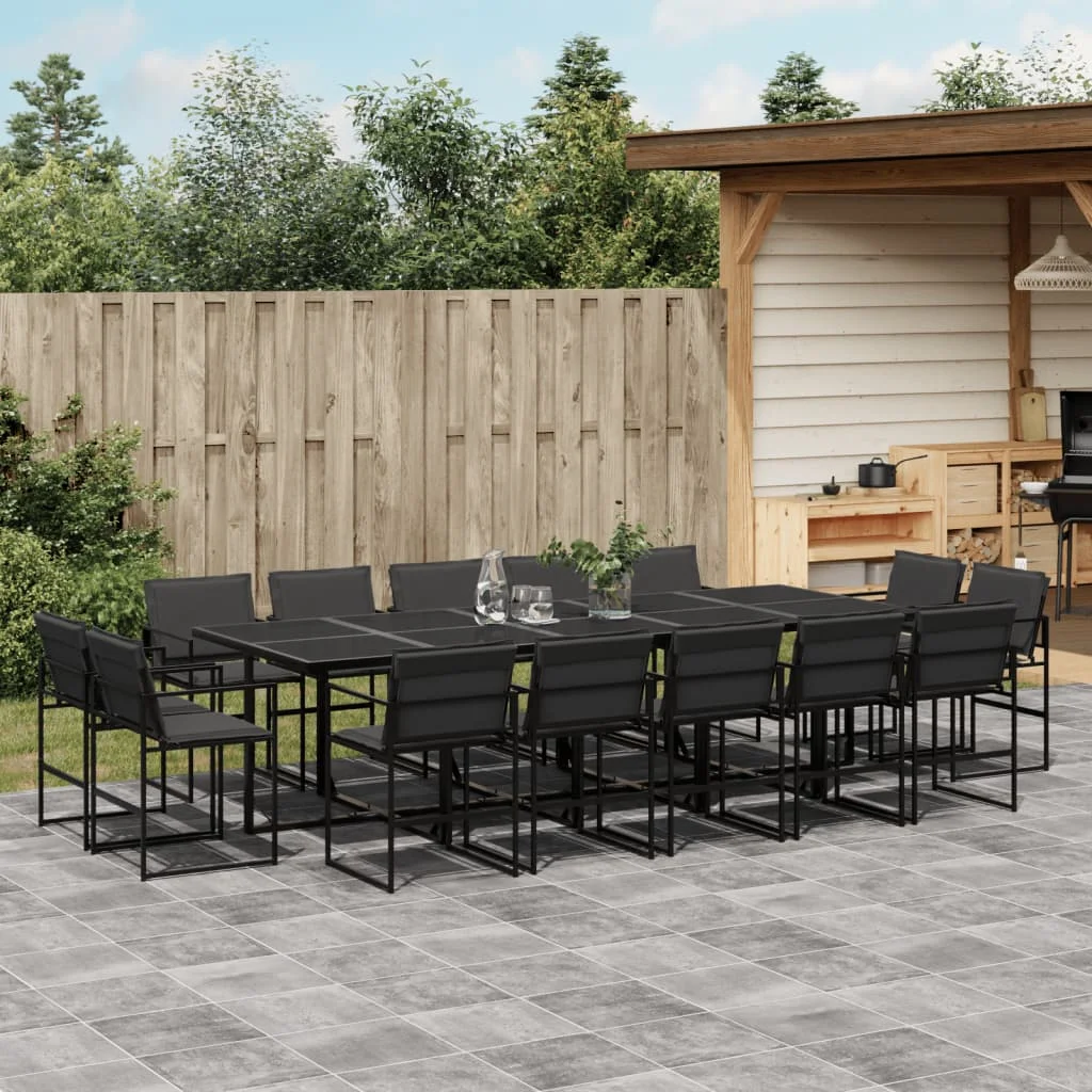 Outdoor Dining Set with Cushions – Foldable Garden Table and Chairs in Textilene and Powder-Coated Steel, Space-Saving Design Outdoor Dining Set with Cushions – Foldable Garden Table and Chairs in Textilene and Powder-Coated Steel, Space-Saving Design
