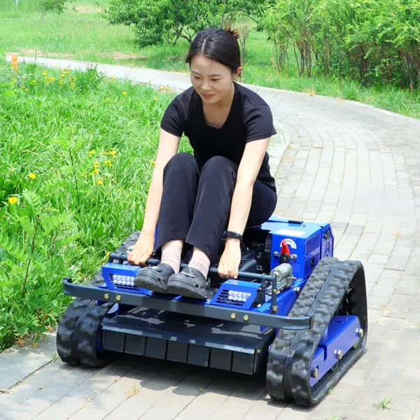 Customized Remote Lawn Mower Petrol Lawn Mower Slope Crawler Lawn Mower Clearing Grass 1