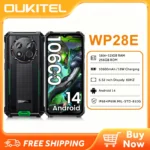 OUKITEL WP28E Rugged Phone Unlocked, 64GB ROM/TF 1TB,10600mAh Battery Cell Phone, 6.52″ Screen Smartphone, 13MP Camera, 4G Dual