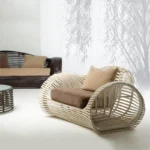 Factory Direct Sale Luxury Outdoor Furniture Se Uland All Weather Set Weaving Pattern Patio Sofa