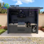 Complete Outdoor Kitchen Set With Multi Function Cabinets Ideal For Backyard Patio BBQ And Outdoor Cooking Entertainment Area