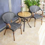 Outdoor,cast aluminum,tables and chairs,simplicity,courtyard,garden,balcony,villa,open-air,household, waterproof, sun protection