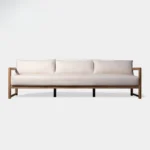 Customizable Luxury Teak Garden Sofas Modern Pool Lounger Outdoor Furniture Set with Coffee Table