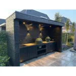 Stainless Steel Outdoor Kitchen Cabinet Modern Design Complete BBQ Grill Set Kitchen Cabinet Durable
