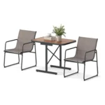 3-Piece Garden Furniture Set, Bistro Table with 2 Chairs, Balcony Furniture, Patio Furniture, Garden Set, Seating Set