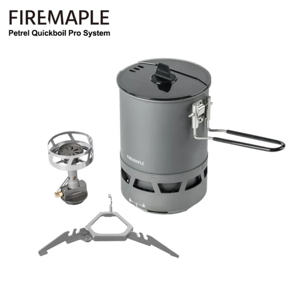 Fire-Maple Petrel Quickboil Pro System Ultralight Cooking System Portable Lightweight Outdoor Backpacking Gas Stove for Camping