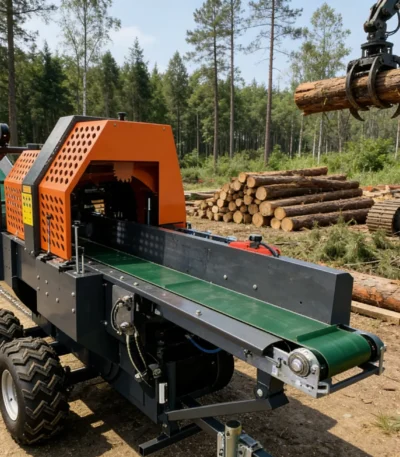 20ton Heavy Duty Tractor Pto or 3-phase Electric Circular Drum Saw Firewood Processor Log Splitter Machine Wood Splitter Machine 1