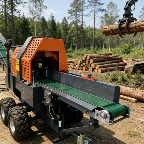 20ton Heavy Duty Tractor Pto or 3-phase Electric Circular Drum Saw Firewood Processor Log Splitter Machine Wood Splitter Machine 1
