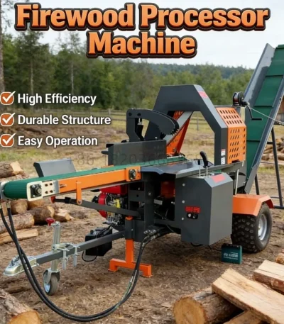 Customized China Log Splitter Wood Splitting Machines Timber Processor Firewood Cutter Processor With Saw 1