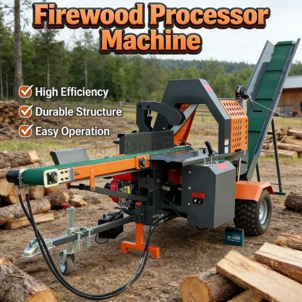 Customized China Log Splitter Wood Splitting Machines Timber Processor Firewood Cutter Processor With Saw 1