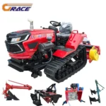Customization Factory Price 50 Horsepower Agricultural Rotary Tiller Crawler Cultivators Tractor with Farm for Sale