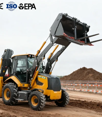 New 7.8 ton Excavator Loader 4x4 Backhoe Loader Multi-Purpose 4WD All-Terrain Diesel Agricultural Tractor Construction Machinery 1