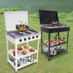 5 Hearth Grill, Gas Grill, 2.5 kW Burner,Freestanding, For Home Cooking, Outdoor Grilling, Camping, Fishing, RVing