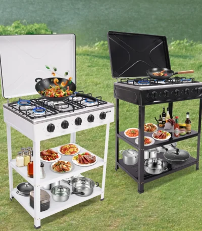 5 Hearth Grill, Gas Grill, 2.5 kW Burner,Freestanding, For Home Cooking, Outdoor Grilling, Camping, Fishing, RVing 1