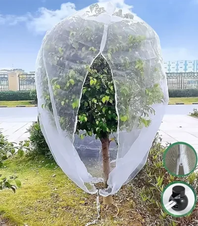 Extra-Thick Garden Netting With Drawstring & Zipper-Insect &Bird Protection For Fruits,Citrus,Flowers Pe Material Insect Netting 1