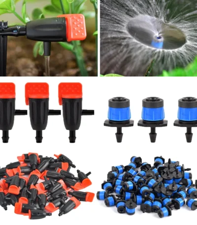 Irrigation Dripper Adjustable 4/7mm Garden Irrigation Nozzle Adjustable Micro Drip Balcony Yard Greenhouse Watering Dripper 1