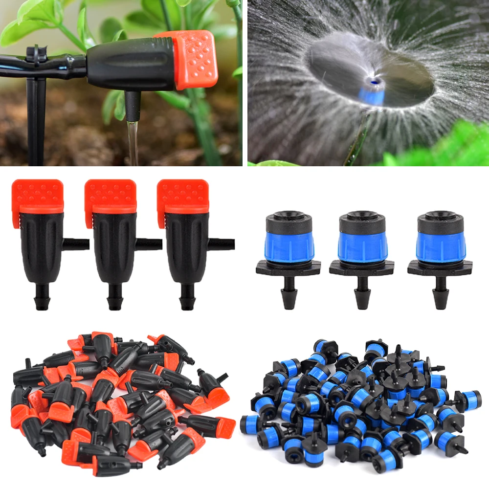 Irrigation Dripper Adjustable 4/7mm Garden Irrigation Nozzle Adjustable Micro Drip Balcony Yard Greenhouse Watering Dripper Irrigation Dripper Adjustable 4/7mm Garden Irrigation Nozzle Adjustable Micro Drip Balcony Yard Greenhouse Watering Dripper