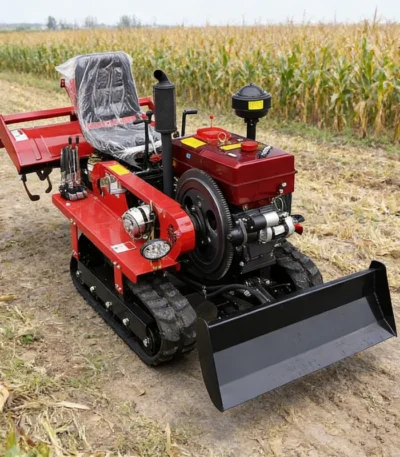 Customized Crawler Tractor 25hp, 30hp, 35hp, 40hp Mini Rotary Tiller Agricultural Machinery 1