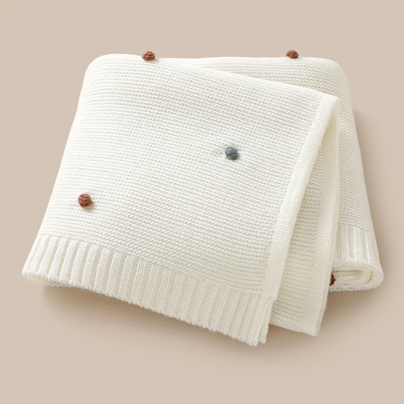 Baby Blanket Knit Stroller Swaddling 90*70CM Sleeping Sack Fashion Colored Dot Newborn Girls Bedding Quilt Boys Plaid Super Soft Baby Blanket Knit Stroller Swaddling 90*70CM Sleeping Sack Fashion Colored Dot Newborn Girls Bedding Quilt Boys Plaid Super Soft