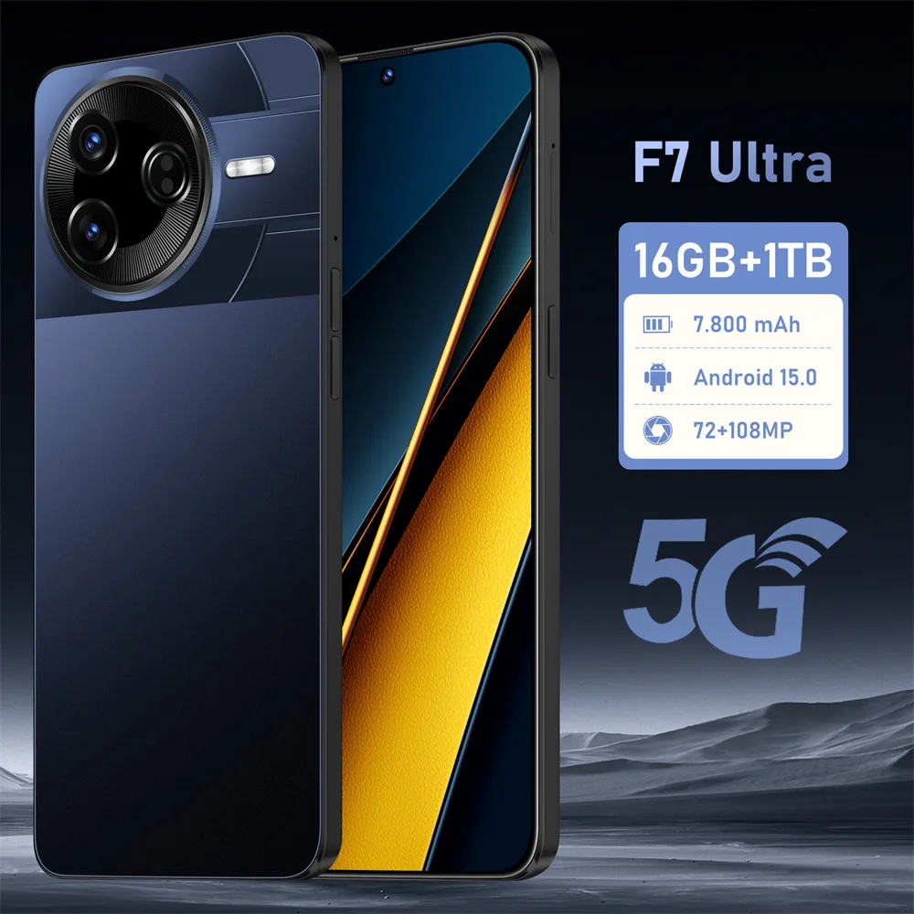Hot F7 Ultra Original Smartphone Global Version Mobile Phones 7800mAh Android 15 Dual SIM Card Cellphones 7.3inch 5G Cell Phone Hot F7 Ultra Original Smartphone Global Version Mobile Phones 7800mAh Android 15 Dual SIM Card Cellphones 7.3inch 5G Cell Phone