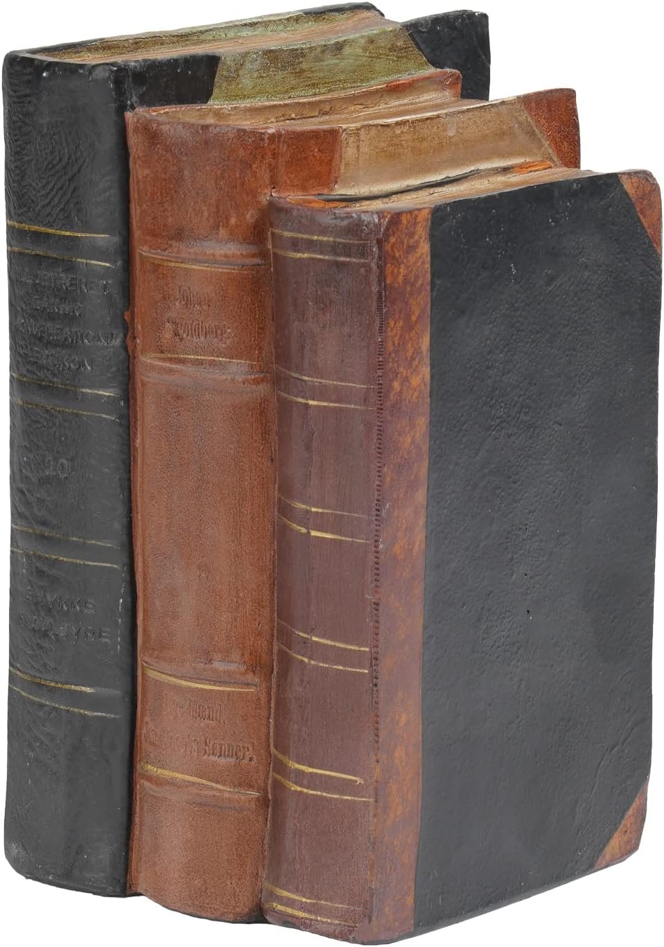 Guichifun Decorative Books Home Decor Clearance - Resin Retro Classical Fake Books Faux Books Decoration Fall Decor Gifts for Men Coffee Table Shelf Decor for Living Room Decor 5.5 * 4.5 * 7.5 Inch - Image 2