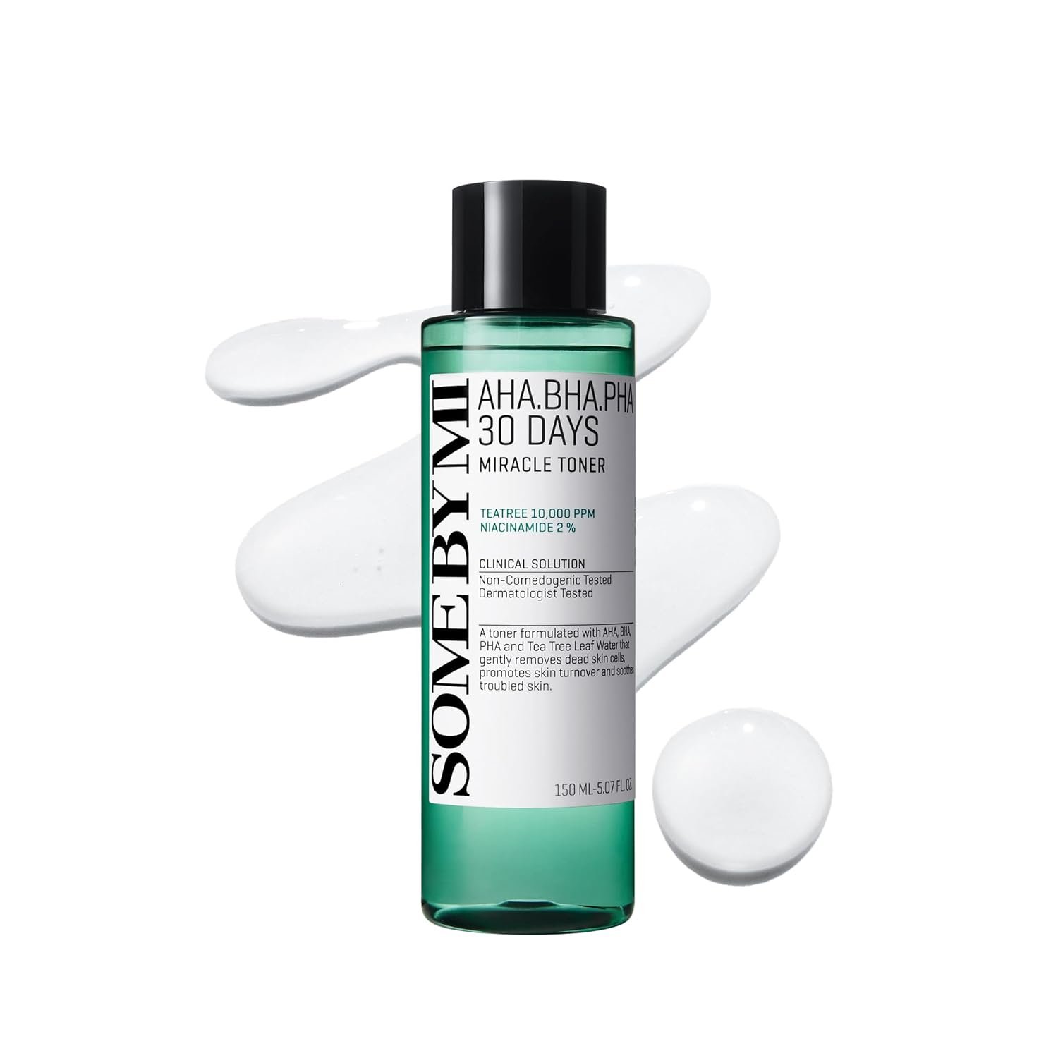 SOME BY MI AHA BHA PHA 30 Days Miracle Toner – 5.07oz, 150ml – Korean Salicylic Acid Exfoliating Face Toner for All Skin Types – Daily Pore Care & Oil Control with 2% Niacinamide – Korean Skin Care - Image 2