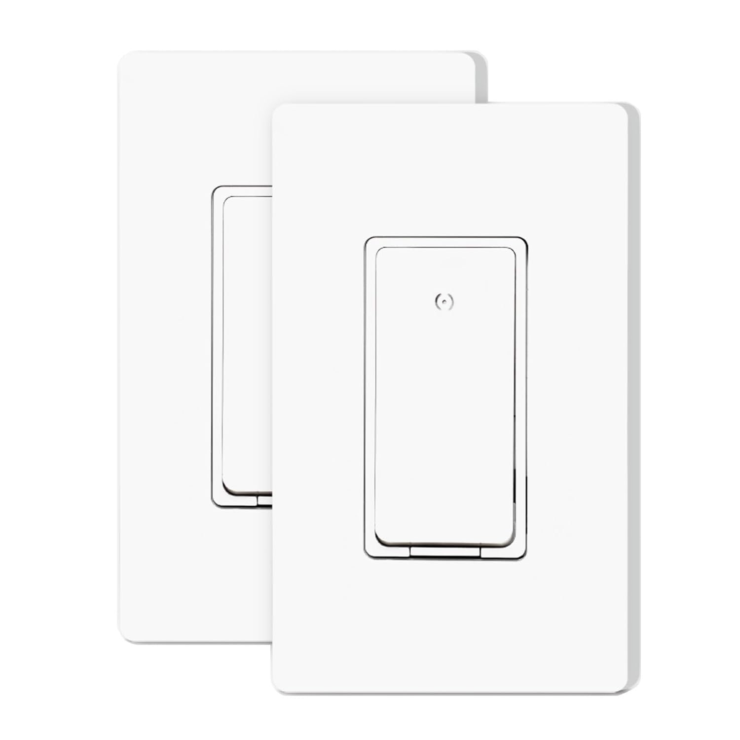 Smart Light Switch, Single Pole 2.4Ghz Wi-Fi, Work with Alexa and Google Assistant for Voice Control, Smart Life/Tuya APP Remote Control, No Hub Required, NEED Neutral Wire, 10A, ETL&FCC Listed - Image 2