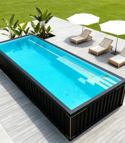 Dive Glass Swimming Pools Big Inground Huge Deep View Underground Pool Powerful Bearing Resort Villa Water Sports Venue 1