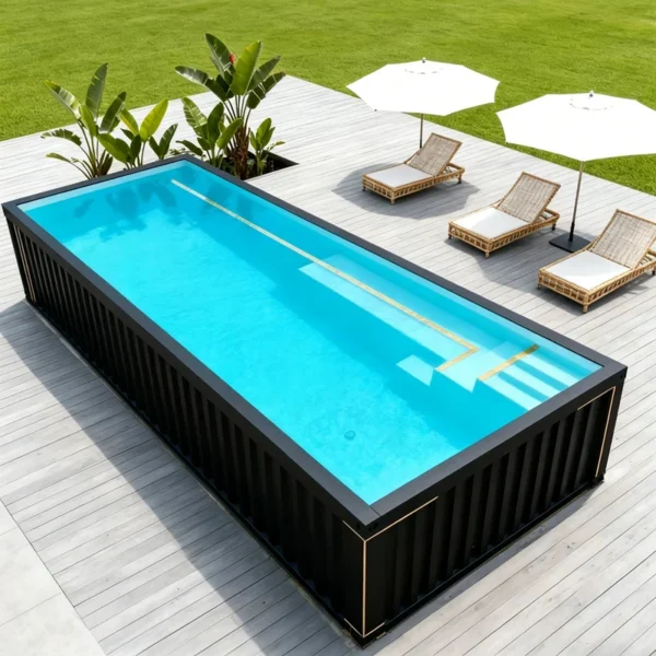 Dive Glass Swimming Pools Big Inground Huge Deep View Underground Pool Powerful Bearing Resort Villa Water Sports Venue
