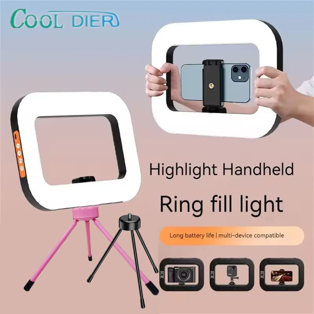 New Handheld Ring LED Rechargeable Fill Light Portable Mobile Phone Live Broadcast Photography Desktop Rabbit Cage Selfie Light New Handheld Ring LED Rechargeable Fill Light Portable Mobile Phone Live Broadcast Photography Desktop Rabbit Cage Selfie Light