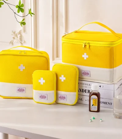 Portable First Aid Kit Essential for Business Trips Outdoor Adventures Home Emergency Storage Compact Travel Health Care Supplie 1
