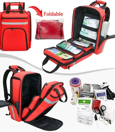 First Aid Kits Emergency Foldable Rescue Backpacks Large Capacity Sorted Storage Outdoor Camping Survival Kits Medical Kits 1