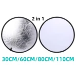 New Portable 2/5in1 Photography Reflector Outdoor Collapsible Reflector Panel Round Soft Light Polishing Plate Photo Studio